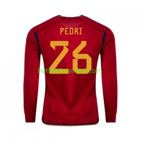 Spanje PEDRI 26 Voetbalshirts Thuis WK 2022 - LS